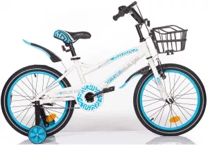 Детский велосипед Mobile Kid Slender 18 (белый/голубой) фото