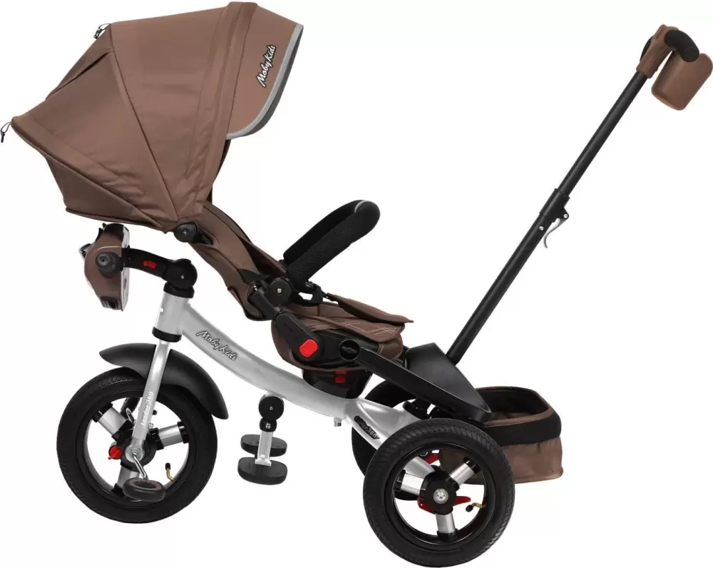 Детский велосипед Moby Kids Leader 360 12x10 Air Car 649360 (темный шоколад) фото