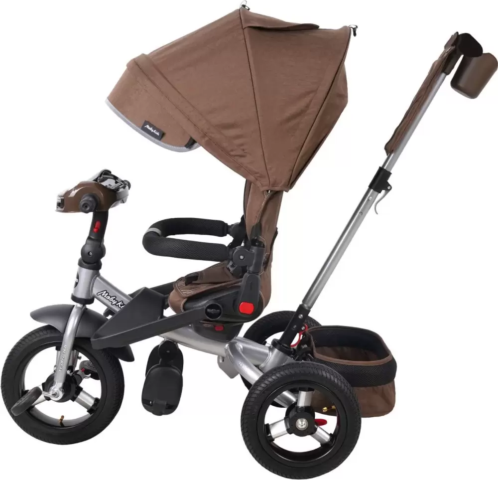 Детский велосипед Moby Kids Leader 360 12x10 Air Car 649360 (темный шоколад) фото