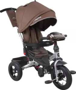 Детский велосипед Moby Kids Leader 360 12x10 Air Car 649360 (темный шоколад) фото