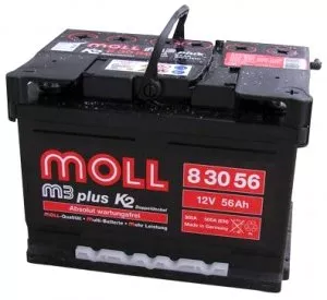 Аккумулятор Moll M3 plus K2 8 30 56 (56Ah) фото