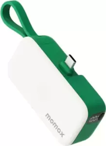 Портативное зарядное устройство Momax 1-Power Mini 3-in-1 Lightning IP130MFI 5000mAh (зеленый) фото