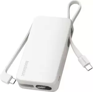 Портативное зарядное устройство Momax 1-Power Vital+ Built-In USB-C IP138 10000mAh (белый) фото