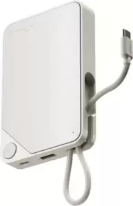 Портативное зарядное устройство Momax 1-Power X Built-in USB-C IP152 10000mAh (белый) фото