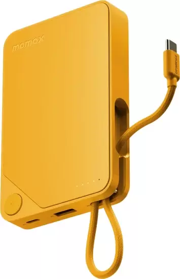 Momax 1-Power X Built-in USB-C IP152 10000mAh (желтый)