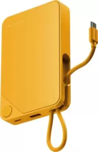 Портативное зарядное устройство Momax 1-Power X Built-in USB-C IP152 10000mAh (желтый) фото
