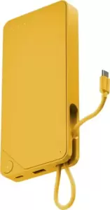 Портативное зарядное устройство Momax 1-Power X Built-in USB-C IP153 20000mAh (желтый) фото