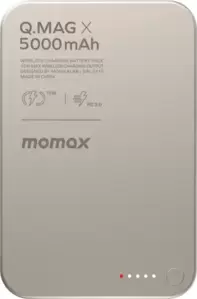 Портативное зарядное устройство Momax Q.Mag X Magnetic IP116A 5000mAh (титановый) фото