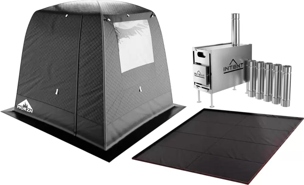 MORZH 1 окно с полом и печью (черный)