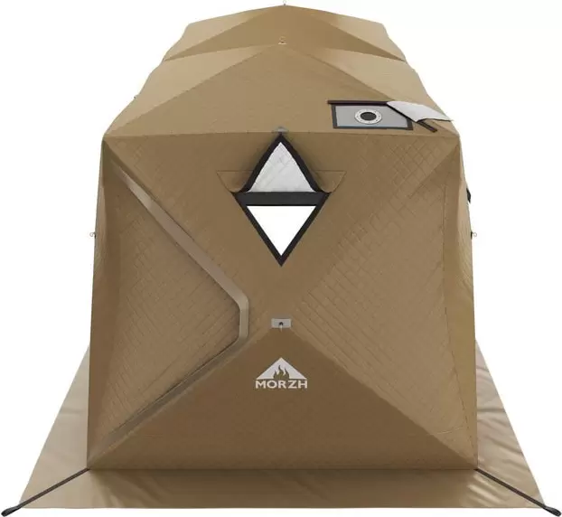 Палатка-баня MORZH Куб дубль (бежевый) фото