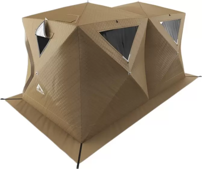 Палатка-баня MORZH Куб дубль (бежевый) фото