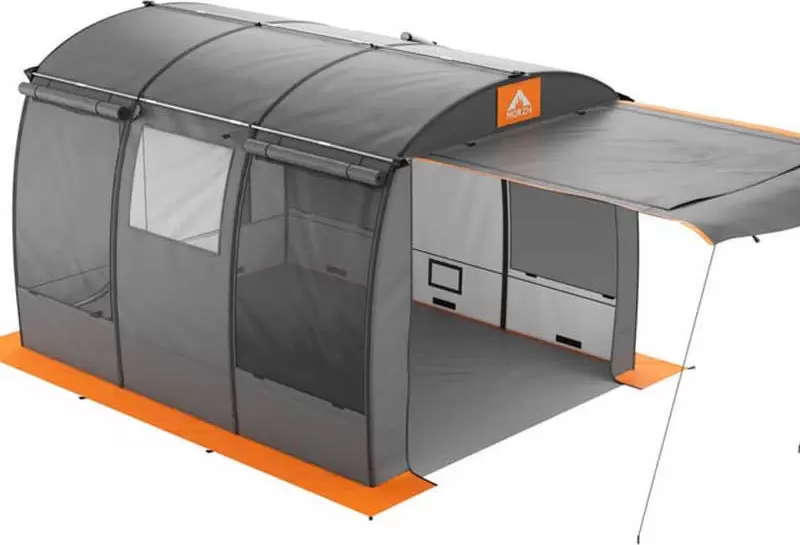 Палатка-баня MORZH Shelter (серо-оранжевый) фото