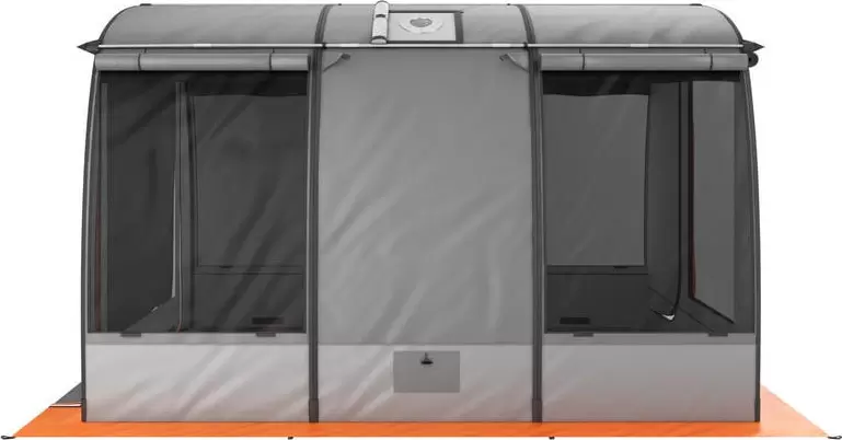 Палатка-баня MORZH Shelter (серо-оранжевый) фото