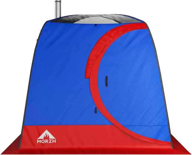 Палатка-баня MORZH Sky Lux 1 окно (синий/красный) фото 2
