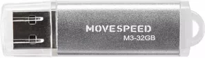 USB-флэш накопитель Move Speed M3 32Gb Silver M3-32G фото