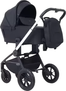 Детская универсальная коляска MOWbaby Zoom air 3 в 1 / MB087 (Silver Black)