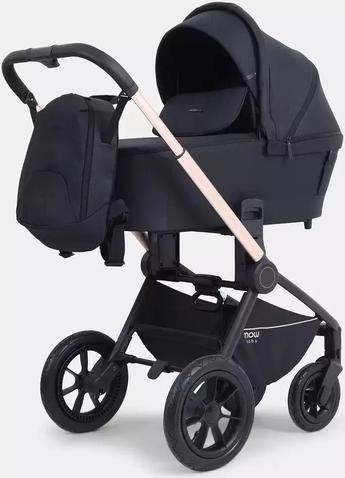 Универсальная коляска MOWbaby Zoom air RA087 3 в 1 (gold black) фото