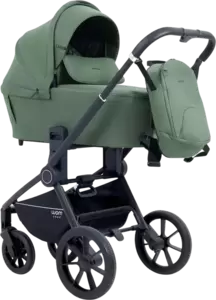 Детская универсальная коляска MOWbaby Zoom Pu 3 в 1 / RA087 (Olive) фото