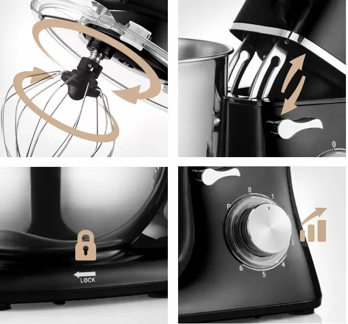 Миксер Mozano Kitchen Assistent ROB-02 (черный) фото