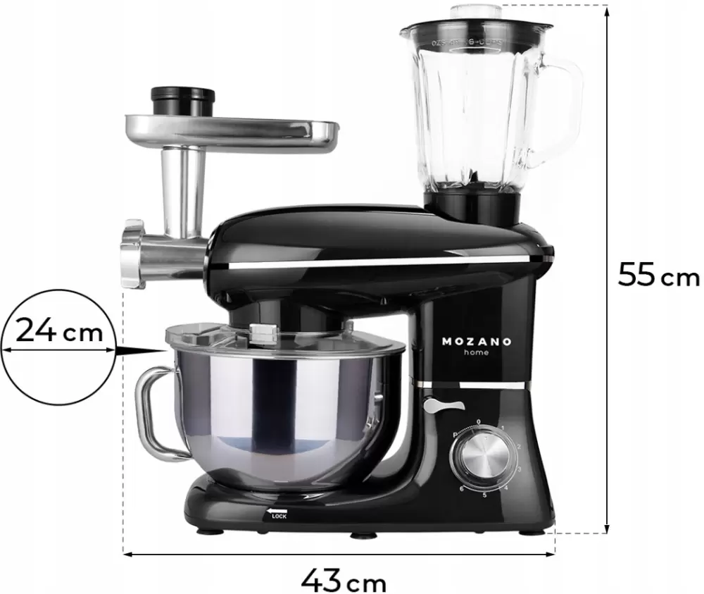 Миксер Mozano Kitchen Assistent ROB-02 (черный) фото