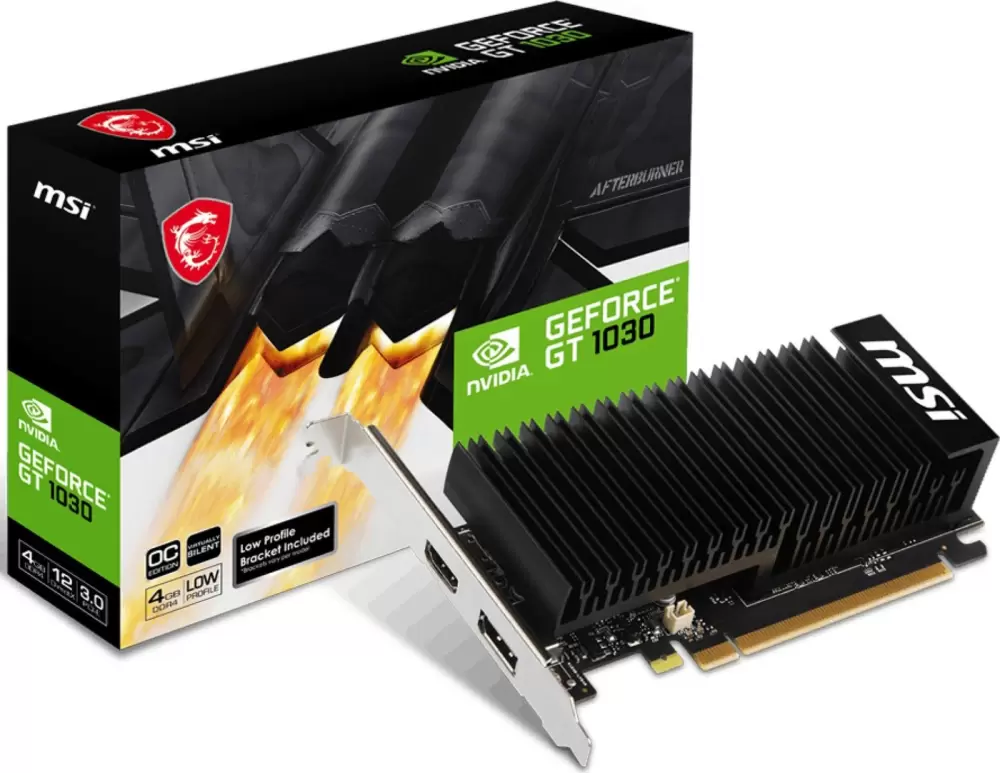 Видеокарта MSI GeForce GT 1030 4GHD4 LP OC фото