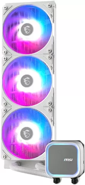 Система жидкостного охлаждения для процессора MSI MAG CoreLiquid A13 360 (белый) фото 2