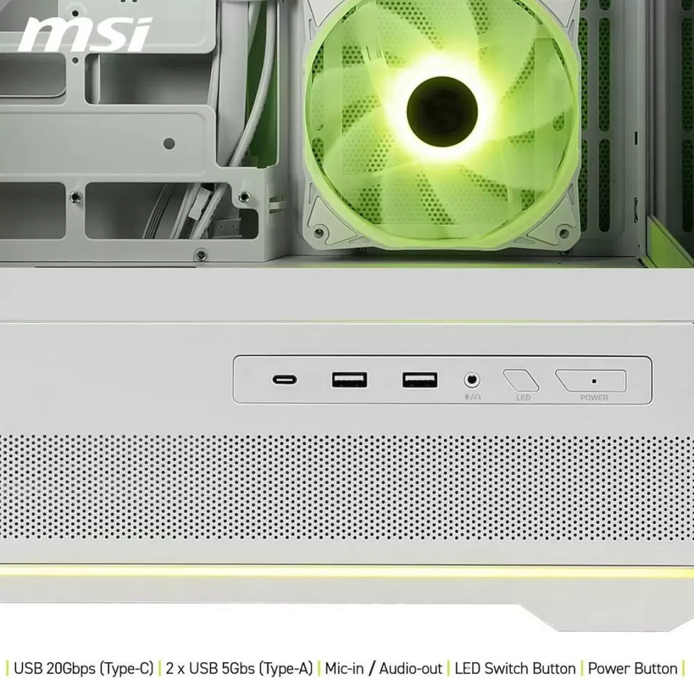 Корпус MSI MAG Pano 110R PZ (белый) фото