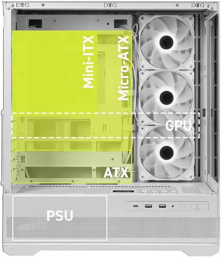 Корпус MSI MAG Pano 110R PZ (белый) фото