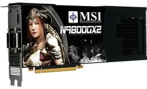 Видеокарта MSI N9800GX2-M2D1G GeForce 9800GX2 1024Mb 512bit фото