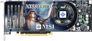 Видеокарта MSI NX8800GTX-T2D768E-HD GeForce 8800GTX 768Mb 384bit фото