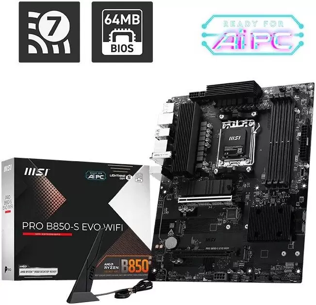 Материнская плата MSI Pro B850-S Evo WiFi фото