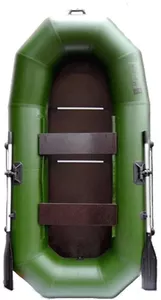 Надувная лодка Муссон Н-270 С (9мм, зеленый) фото