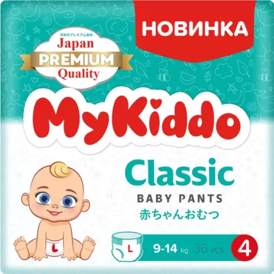 MyKiddo Classic L 9-14 кг (36 шт)