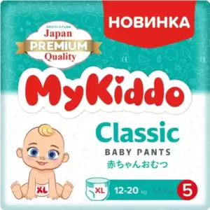 Подгузники-трусики MyKiddo Classic XL 12-20 кг (34 шт) фото