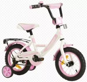 Детский велосипед Nameless Vector 14 (белый/розовый) фото