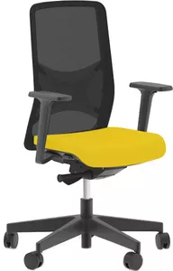 Кресло Narbutas WIND (черный/желтый) фото
