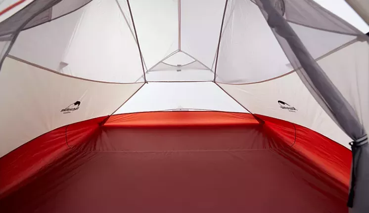 Треккинговая палатка Naturehike Cloud Up Si 3х-местная, снежная юбка Grey-Red NH18T030-T-DLGSKR фото 3