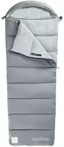 Cпальный мешок Naturehike M400 With Hood 220 (правая молния, серый) фото
