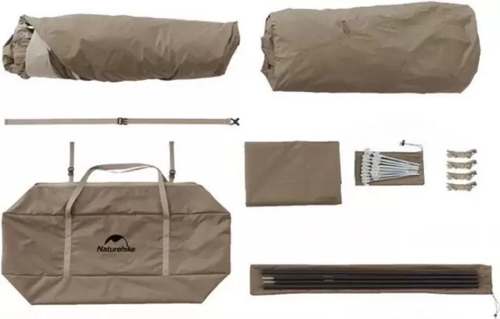 Палатка Naturehike Village 6.0 II CNK2300ZP021-BR (коричневый) фото