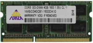 Модуль памяти Neo Forza 4GB DDR3 SODIMM PC3-12800 NMSO340C81-1600DA10 фото