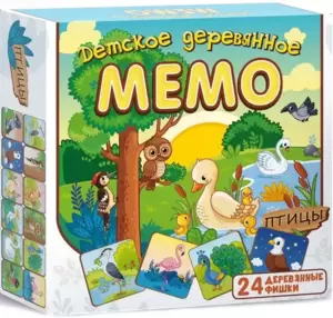 Настольная игра Нескучные игры Мемо Птицы 8504 фото