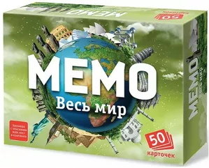 Настольная игра Нескучные игры Мемо Весь мир 7204 фото