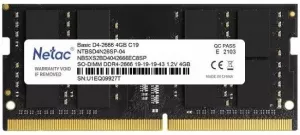 Модуль памяти Netac Basic 4GB DDR4 SODIMM PC4-21300 NTBSD4N26SP-04 фото