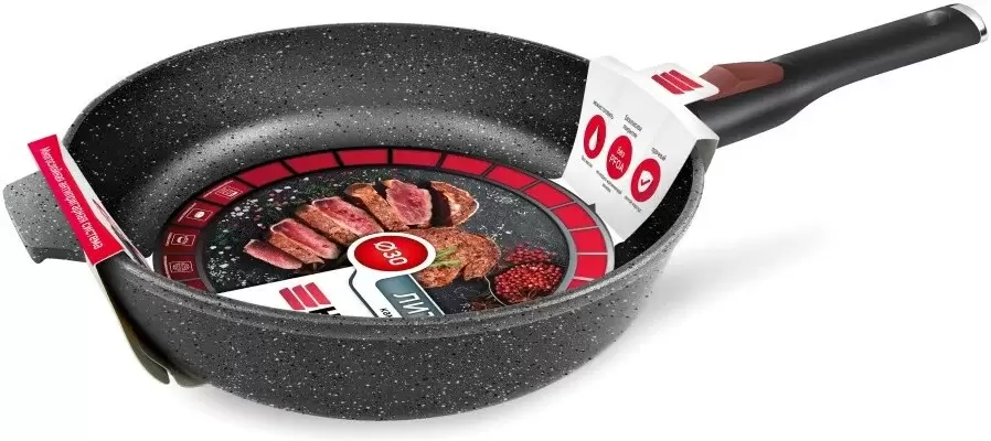 Нева Металл Посуда Каменная Черный гранит 18030