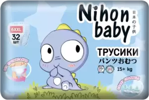 Подгузники-трусики Nihon Baby 6XXL 15+ кг (32 шт) фото