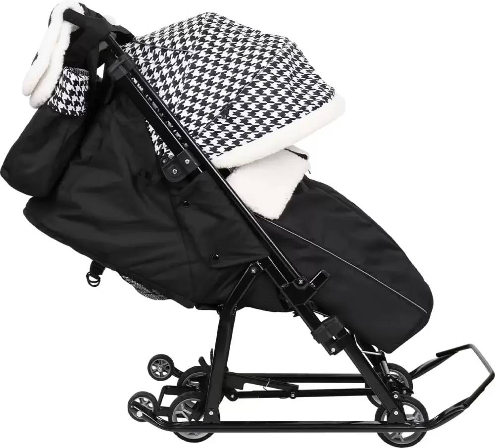 Санки-коляска Ника Детям 7-5Н / НД7-5Н/ГЛ (гусиная лапка) фото