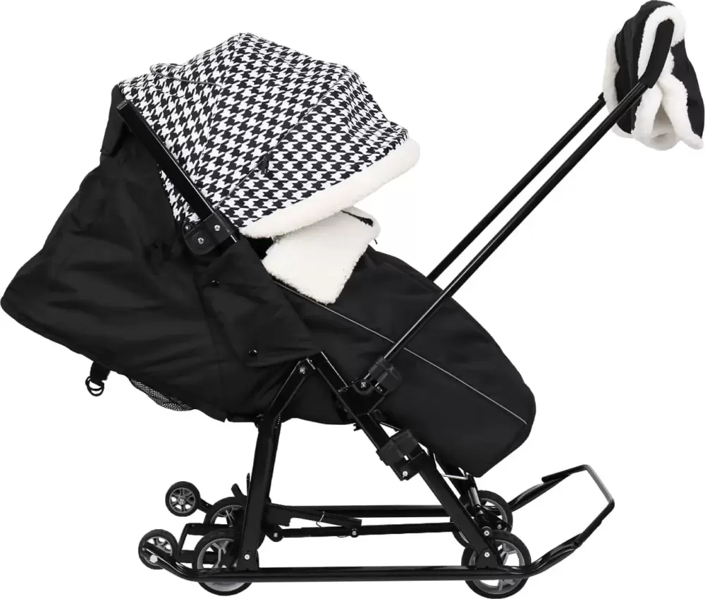 Санки-коляска Ника Детям 7-5Н / НД7-5Н/ГЛ (гусиная лапка) фото