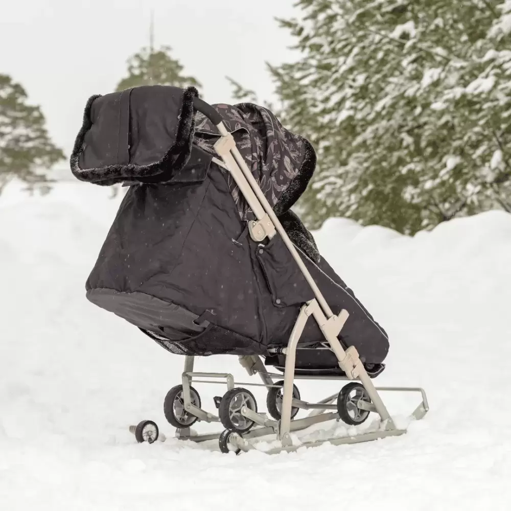 Санки-коляска Ника Детям 7-5Н / НД7-5Н/Ш (шоколадный) фото