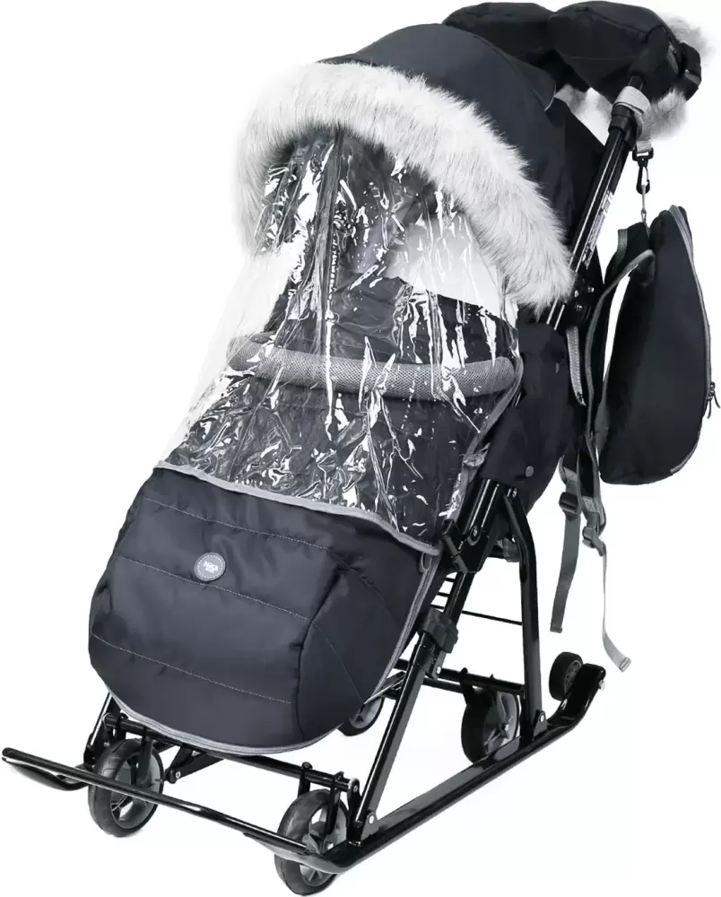 Санки-коляска Ника Детям 7-5SК (графитовый) фото