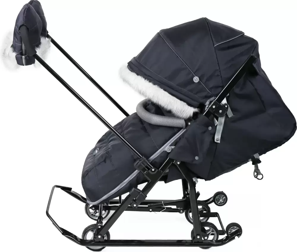 Санки-коляска Ника Детям 7-5SК (графитовый) фото